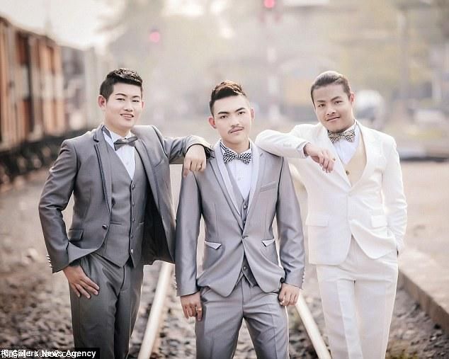 泰国男同性恋举行三人婚礼 或系世界首例(图)